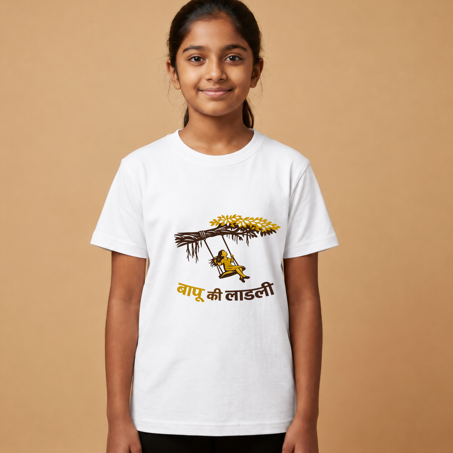 MATCHING SHIRT FOR DAUGHTER AND FATHER 🔥❤️💕(OFF WHITE COLOR )